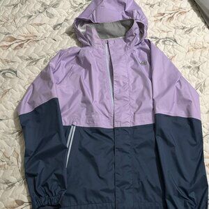 REI Raincoat/Windbreaker - Purple/Navy - Girls L (14-16)